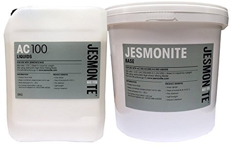 Jesmonite AC100 Water Based Casting Resin Kit, Decorative Mouldings, Castings, Glass Reinforced Laminates, Fire Resistant, Jesmonite Liquid and Powder Kit - 17.5kg