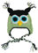 Bomio DAS ORIGINAL Baby- und Kindermütze Familie Eule (Mintgrün/Schwarz) One Size 12-36 Monate