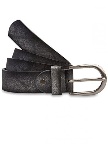 Caspar GU284 Damen Gürtel mit Schlangen Print, Gürtelgröße:100, Farbe:schwarz