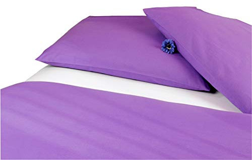 Carpe Sonno Kühle Mako-Satin Bettwäsche in exklusiver Hotelqualität 200 x 200 cm Lila Violett aus 100% Baumwolle für besten Schlafkomfort – Hotelbettwäsche Set mit Kopfkissenbezügen