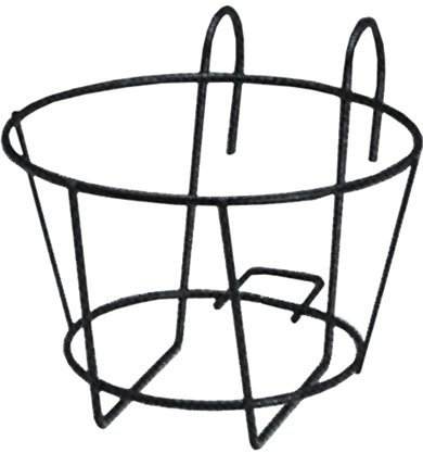 Fioriera tonda ciary, Ø25cm Nero