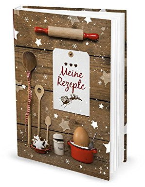 Logbuch-Verlag Kleines Rezeptbuch für Weihnachten Plätzchen Pralinen Weihnachtsplätzchen Rezept leeres Buch DIN A5