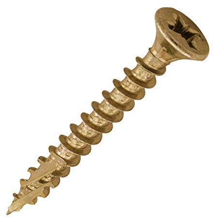 TIMCO C2 Strong-Fix Multi-Purpose Premium Countersunk Gold Woodscrews - 4.0 x 30 - Box of 200
