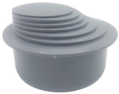 Grey Colour Gutter Down Pipe Downpipe Downspout Reducer 110mm to Any Size Reduction Guttering Fittings