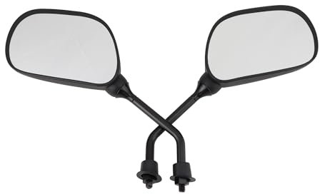GOOFIT Schwarz Kunststoff-Rückspiegel Ersatz für 50cc 70cc 90cc 110cc 125cc 150cc 200cc 250cc ATV Dirtbike Go Kart Scooter & Motorrad