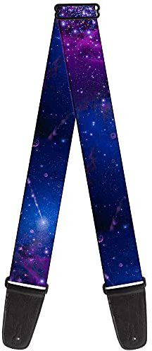 Buckle-Down Sangle de guitare, Galaxy Blues Violets, 5 cm de large