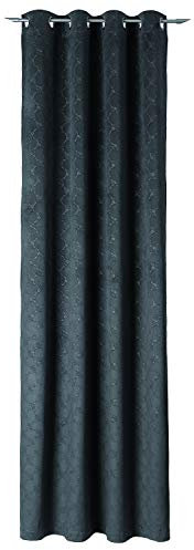Joop! Ösenvorhänge Emboss anthrazit - 012 140x250 cm