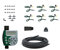 Orbit 56318 Hanging Basket Flex-Mist Watering Kit with Hose-End Timer