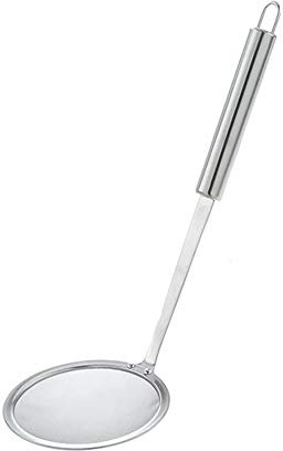 Stainless Steel Ultrafine Mesh Oil Skimmer Strainer Colander Spoon Filter Soup Strainer Kitchen Tool