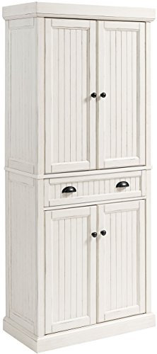 Crosley Furniture Seaside Küchenschrank Shabby Chic Distressed White