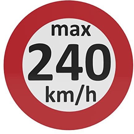AUPROTEC Geschwindigkeitsaufkleber Winterreifen Aufkleber 160-240 km/h Auswahl: (10 Stück, 240 km/h)
