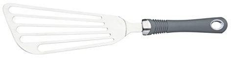 Kitchen Craft - Pelle à Poisson Professionnelle en Inox et Manche Souple en Caoutchouc, 31.5 cm - Couleur Argent