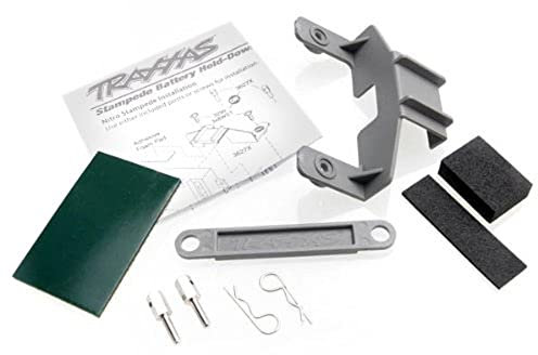 Traxxas 3627X - Soporte para batería y Receptor con Accesorios para Coche, Color Gris, 9 x 17 x 5 mm
