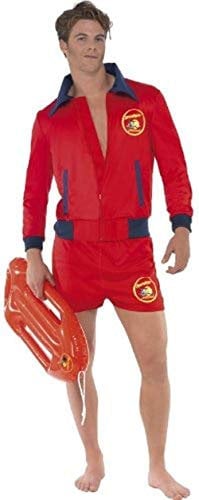 Baywatch Rettungsschwimmer Kost�m 2-teilig David Hasselhoff Kost�m