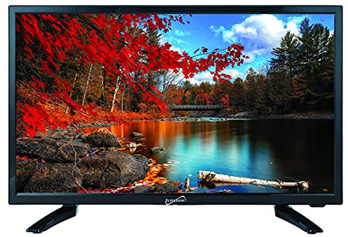 Supersonic SC-2411 23.6 DLED HDTV with Built-in Dual Tuners, HDMI Input, 1080p Resolution, 178° Viewing Angle, USB Compatible, Remote Control and AC/DC Compatibility