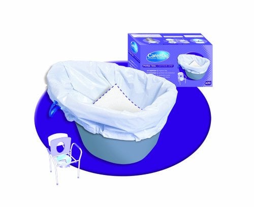 NRS Healthcare CareBag Einweg-Beutel für Nachttopf, nicht biologisch abbaubar, 20 Stück