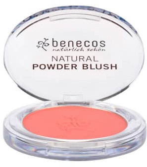 Benecos - Cosmétiques Naturels - Fard à Joues en Poudre - Pressé - à l'Huile de Ricin Biologique - Saumon Sassy