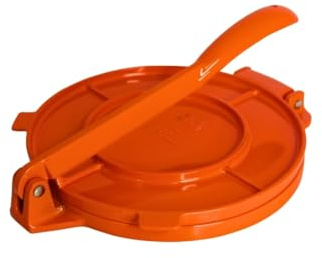 IMUSA USA MEXI-86016 Aluminum Tortilla Press 8-Inch, Orange