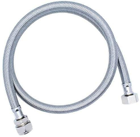 15mm x 1/2 BSP Flexible Braided Hose Tap Flex Connector - 900mm Extra Long | Braided Flexi Pipe Tails | Fits BSP Taps | Flexible Hose Connector