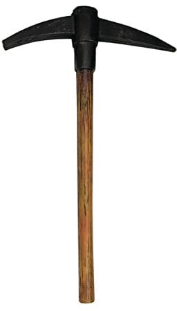 Boland 72068 - Spitzhacke für Faschingskostüme, Länge 51 cm, Dekoration, Kostüm Zubehör für Karneval oder Halloween, Spielzeug Waffe