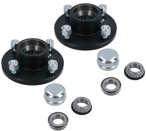AB Tools Paar moyeu von Rad aus Gusseisen Anhänger 4 1 PCD Turnus konischen 4 Stud mit Muttern und
