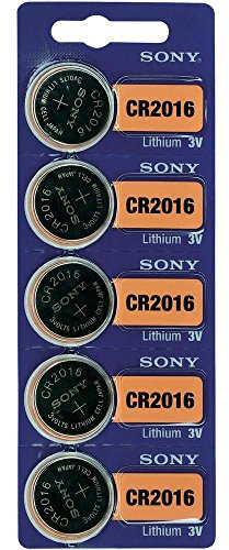 Sony CR2016BEA 3V Lithium Non-Rechargeable Battery - Non-Rechargeable Batteries (Lithium, 3V, 5pcs), CR2016)