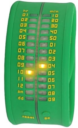 Time-IT Unisex Zero Green Digitaluhr Zero A6, LCD/Grün, Armband, LCD/Grün, One Size, Armband