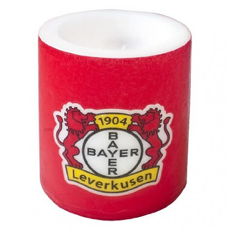 Bayer 04 Leverkusen Windlichtkerze 12 cm Rot