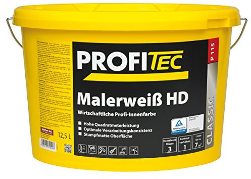 profitec HD Profi Wandfarbe hohe Deckkraft Innenfarbe matt, 5 Liter