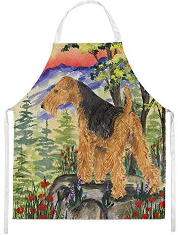 Caroline's Treasures SS8228APRON Welsh Terrier Apron, Large, Multicolor