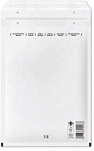 ® 300 Stück Gr. G/7 Luftpolstertaschen Versandtaschen Umschläge G7 [ 230 x 340 mm ] Weiß DIN A4 Briefumschlag