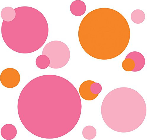 RoomMates - Wandsticker Wandtaschen pink 31 Stück