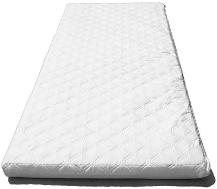 KATIES PLAYPEN / BABY BEST BUYS SUZY® Microfibre Hypoallergenic Crib Mattress 89 x 40 x 4cm Thick (Square Corners) Reversible British Made