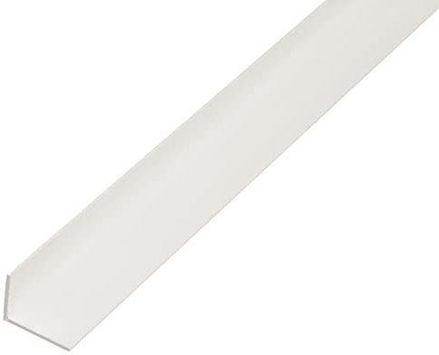 Alberts 479275 Perfil de ángulo, Plástico, blanco, 1000 x 40 x 10 mm