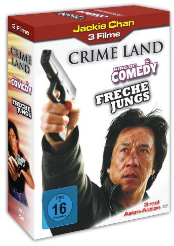 Jackie Chan Box : Crime Land - King Of Comedy - Freche Jungs - 3 DVD Box