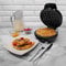 Schallen Black Electric 760W Waffle Maker Iron Machine | Deep Cooking Non Stick Plates | Adjustable Temperature Control