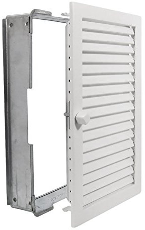 Warmluftgitter WGHK 2335 W Hochkant Weiss 230x350mm Lüftungsgitter Abluftgitter