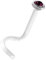 bioplast® Nasenstecker mit Stein Amethyst