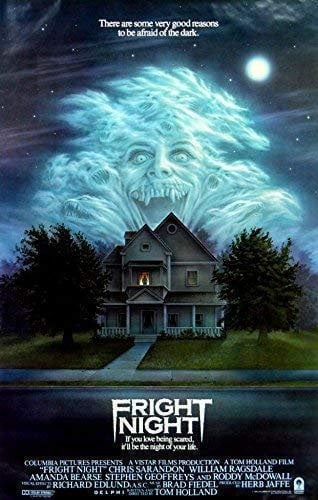 Fright Night Classic Horror Movie Poster Various Sizes (A4 Size 21 x 29 cms)