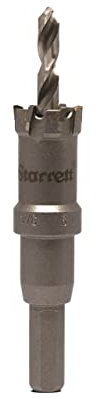 Starrett Hartmetall-Lochsäge - CTD19 TCT Tiefschnitt-Lochsäge - für Metall Edelstahl Eisen Aluminium - 19mm