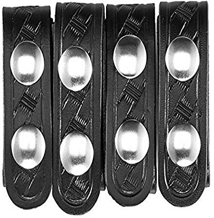 Aker Leather Products A531-BP Keepers Gürtel (4 Stück)