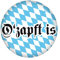 Kiwikatze O'zapft is Button Ansteckbutton 37mm Oktoberfest Wiesn Volksfest für Dirndl oder Lederhose
