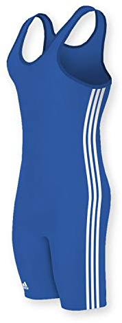 adidas Wrestling 3 Stripes Singlet - Royal/White - XLarge