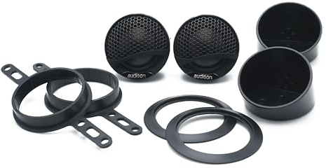 Audison AV 1.1 coppia tweeter 28mm, 180W | cupola in Tetolon, magnete in neodimio, 4 Ohm, bobina 28mm, 92 dB, crossover incluso, 1200-22000 Hz, griglie incluse