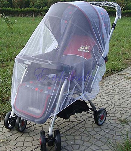 Moskitonetz für Kinderwagen, Weiß
