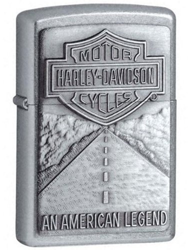 Zippo Harley-Davidson - Küchenfeuerzeug (Flamme, Piezo, Chrom)