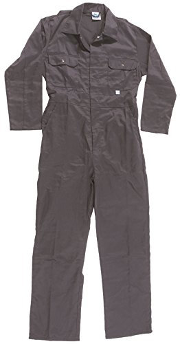 Men's Workwear Safety Work Blue Castle Stud Front Boiler Suit Coverall Overall Plumber wear Work Wear (Chest to Fit 42, Navy Blue)