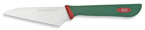 Sanelli Premana Professional Coltello Petty Knife, Acciaio Inossidabile, Verde/Rosso, 21.5x1.5x3.0 cm