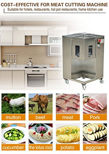 250KG/hour Stainless Steel Meat Slicer Cutter Meat Cutting Dicing Machine Dicer Shred