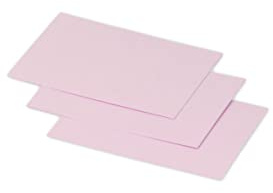 Clairefontaine 11213C - Packung mit 25 Karten Pollen Miniformat 7x9,5cm, 210g, ideal für Ihre Einladungen und Korrespondenz, Bonbonrosa, 1 Pack